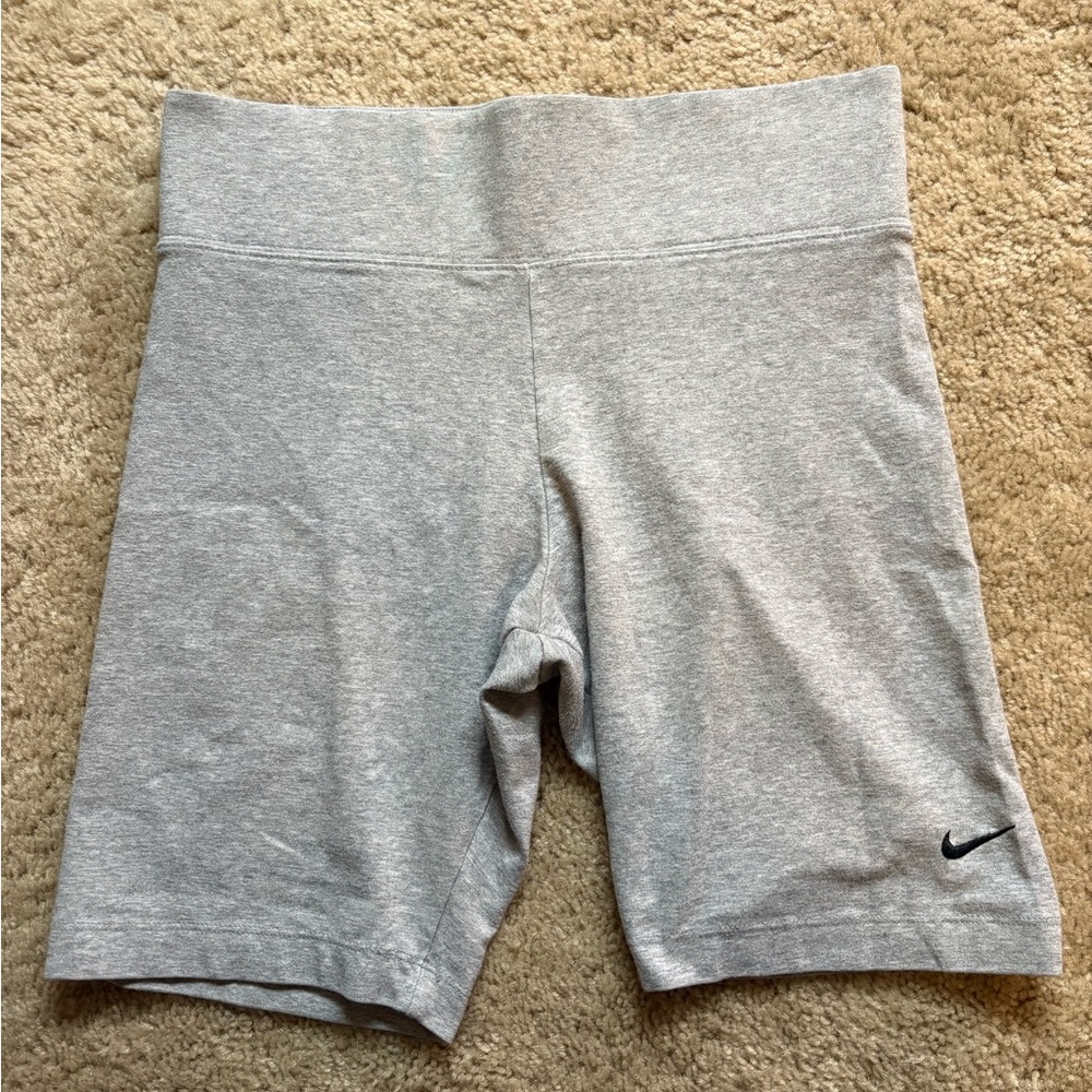 Nike Gray Bike Shorts with Compression Fit